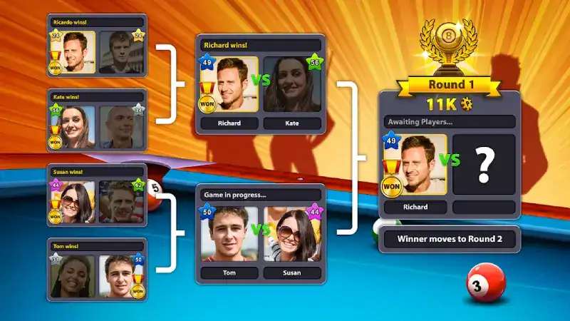 تحميل لعبة البلياردو 8 Ball Pool مهكرة للاندرويد Apk أخر إصدار 2026 مجانا تحميل لعبة البلياردو 8 Ball Pool مهكرة للاندرويد Apk أخر إصدار 2026 مجانا