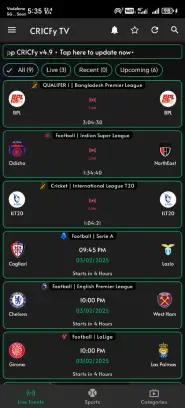تحميل تطبيق CricFy TV مهكر للاندرويد Apk أخر إصدار 2026 مجانا تحميل تطبيق CricFy TV مهكر للاندرويد Apk أخر إصدار 2026 مجانا