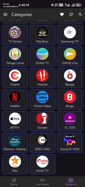 تحميل تطبيق SportzX Live TV مهكر للاندرويد Apk أخر إصدار 2026 مجانا تحميل تطبيق SportzX Live TV مهكر للاندرويد Apk أخر إصدار 2026 مجانا