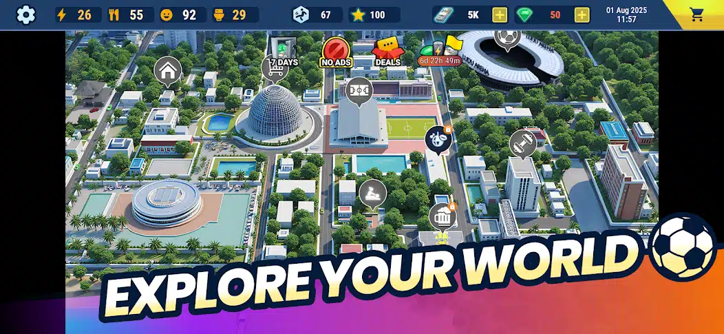 تحميل لعبة Football Life Simulator مهكرة للاندرويد Apk أخر إصدار 2026 مجانا تحميل لعبة Football Life Simulator مهكرة للاندرويد Apk أخر إصدار 2026 مجانا