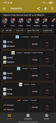 تحميل تطبيق GeeSports مهكر للاندرويد Apk أخر إصدار 2026 مجانا تحميل تطبيق GeeSports مهكر للاندرويد Apk أخر إصدار 2026 مجانا