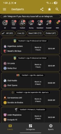 تحميل تطبيق GeeSports مهكر للاندرويد Apk أخر إصدار 2026 مجانا تحميل تطبيق GeeSports مهكر للاندرويد Apk أخر إصدار 2026 مجانا