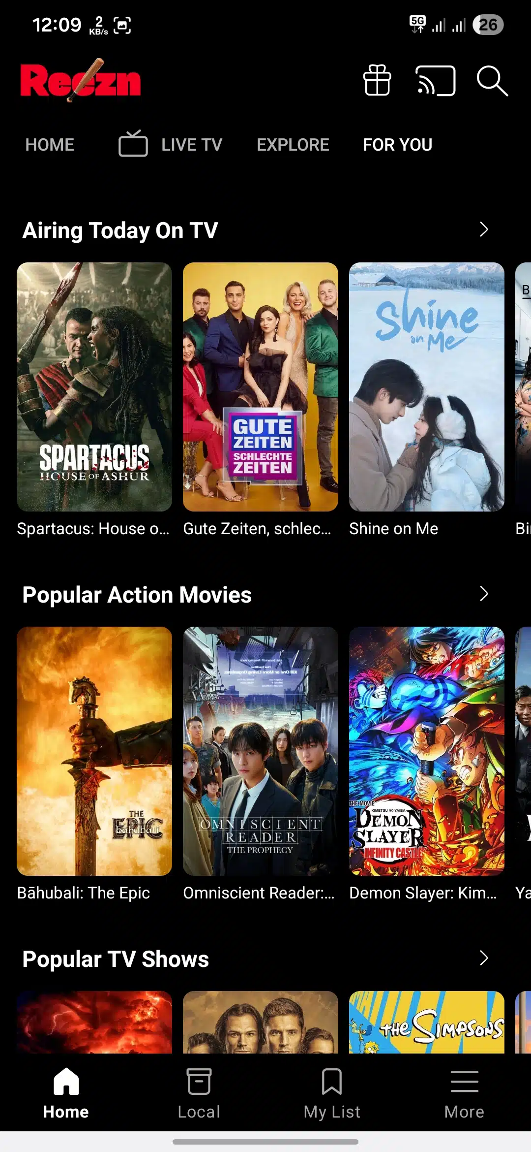 تحميل تطبيق Reezn TV مهكر للاندرويد Apk أخر إصدار 2026 مجانا تحميل تطبيق Reezn TV مهكر للاندرويد Apk أخر إصدار 2026 مجانا