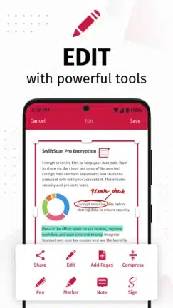تحميل برنامج SwiftScan مهكر للاندرويد Apk أخر إصدار 2026 مجانا تحميل برنامج SwiftScan مهكر للاندرويد Apk أخر إصدار 2026 مجانا