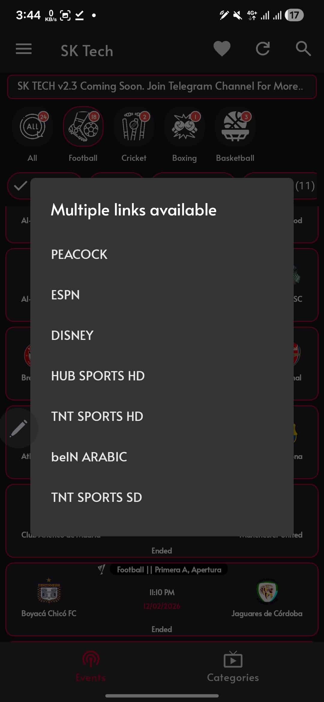 تحميل تطبيق SK Tech مهكر Apk للمباريات والقنوات للندرويد أخر إصدار 2026 مجانا تحميل تطبيق SK Tech مهكر Apk للمباريات والقنوات للندرويد أخر إصدار 2026 مجانا