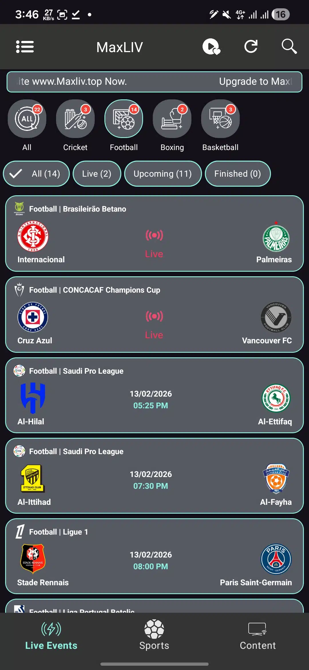 تحميل تطبيق MaxLIV مهكر للاندرويد Apk أخر إصدار 2026 مجانا تحميل تطبيق MaxLIV مهكر للاندرويد Apk أخر إصدار 2026 مجانا