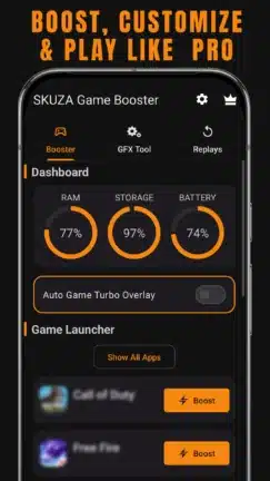 تحميل تطبيق SKUZA Game Booster مهكر للاندرويد Apk أخر إصدار 2026 مجانا تحميل تطبيق SKUZA Game Booster مهكر للاندرويد Apk أخر إصدار 2026 مجانا
