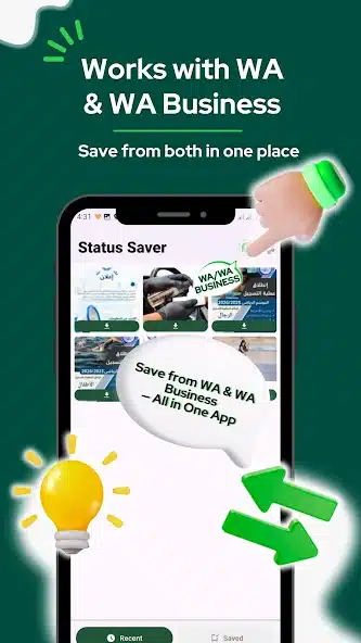 تحميل تطبيق حفظ حالات واتساب مهكر للاندرويد Apk أخر إصدار 2026 مجانا تحميل تطبيق حفظ حالات واتساب مهكر للاندرويد Apk أخر إصدار 2026 مجانا