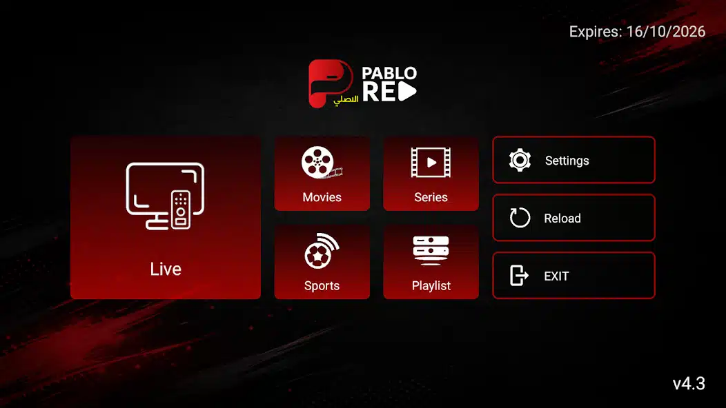 تحميل تطبيق بابلو تيفي Pablo TV RED مهكر Apk مع كود التفعيل للاندرويد أخر إصدار 2026 مجانا تحميل تطبيق بابلو تيفي Pablo TV RED مهكر Apk مع كود التفعيل للاندرويد أخر إصدار 2026 مجانا