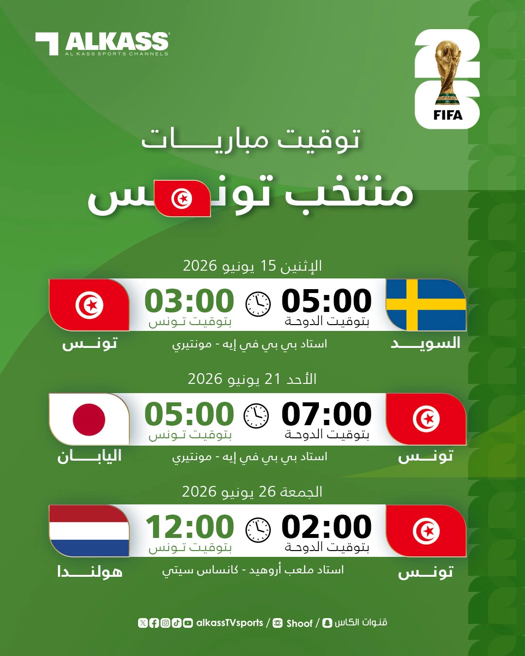 جدول مواعيد مباريات كأس العالم 2026 وتطبيقات المشاهدة مجانا جدول مواعيد مباريات كأس العالم 2026 وتطبيقات المشاهدة مجانا