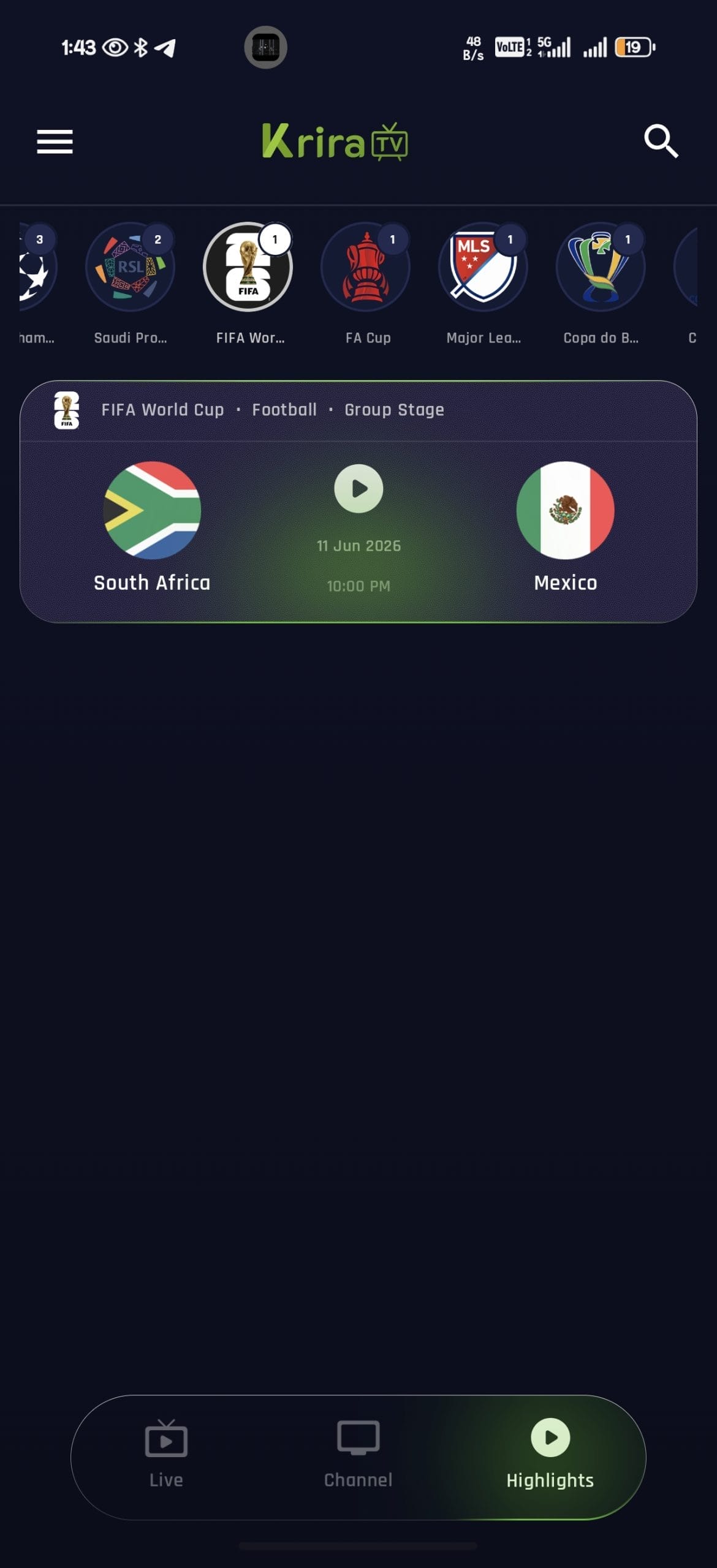 تحميل تطبيق Krira Tv مهكر للاندرويد Apk أخر إصدار 2026 مجانا تحميل تطبيق Krira Tv مهكر للاندرويد Apk أخر إصدار 2026 مجانا