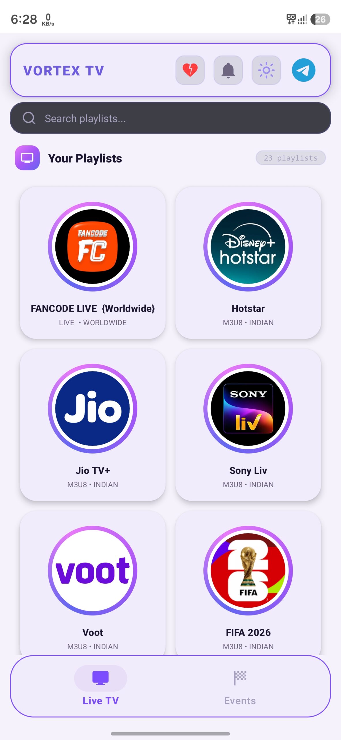 تحميل تطبيق Vortex TV مهكر للأندرويد APK أخر إصدار 2026 مجانًا تحميل تطبيق Vortex TV مهكر للأندرويد APK أخر إصدار 2026 مجانًا